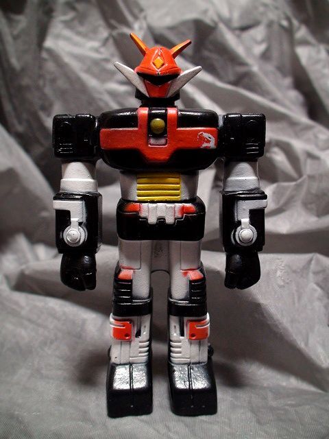 宇宙大帝ゴッドシグマ ⑤ 当時物 ポピー 1号ロボット 空雷王 ソフビ 人形 1980年「検 旧バンダイ タカトク クローバー タケミ オンダ