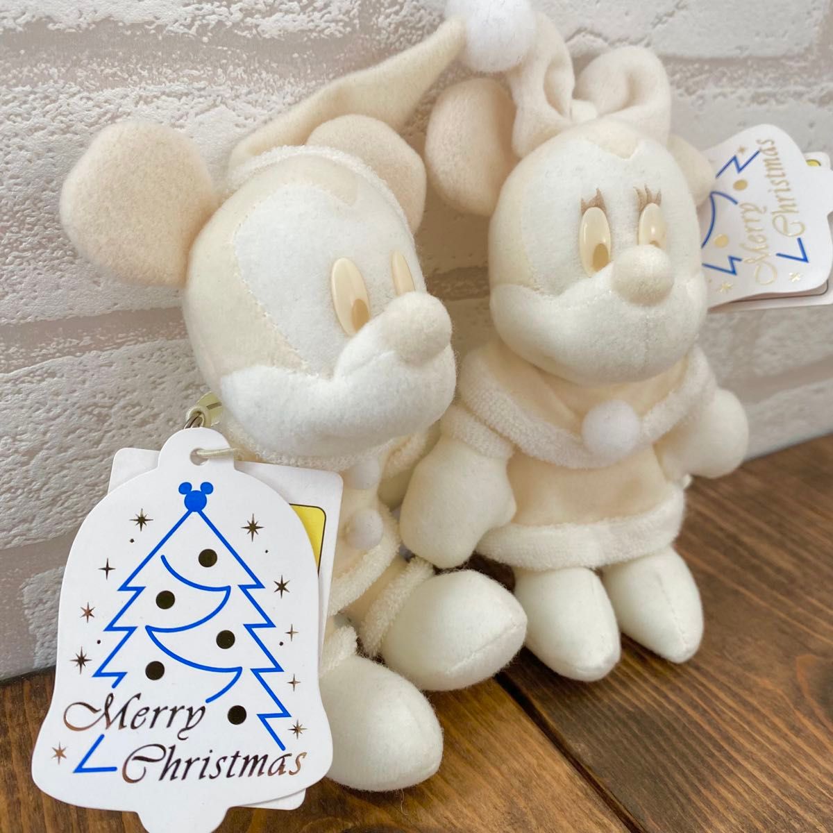 ディズニー ミッキー ミニー ぬいぐるみバッジ ホワイト ディズニー ミッキー ミニー ぬいぐるみバッジ ホワイト
