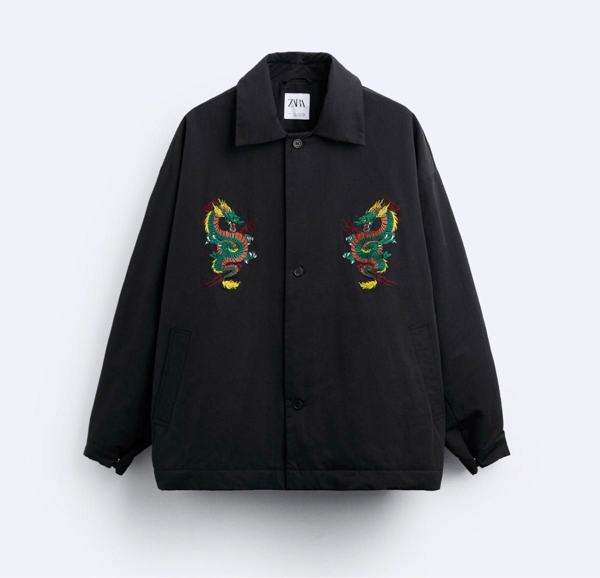 ザラ ZARA 新品 ドラゴンジャケット 刺繍 ボンバージャケット XL ザラ ZARA 新品 ドラゴンジャケット 刺繍 ボンバージャケット XL