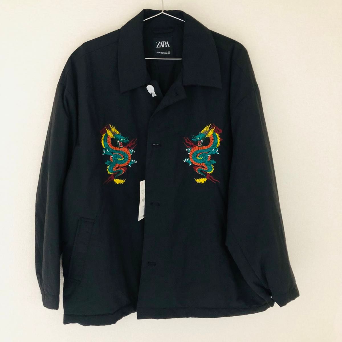 ザラ ZARA 新品 ドラゴンジャケット 刺繍 ボンバージャケット XL ザラ ZARA 新品 ドラゴンジャケット 刺繍 ボンバージャケット XL