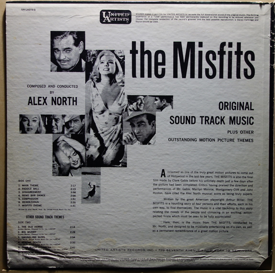 O.S.T. Alex North - The Misfits* Marilyn * Monroe выступление. Western фильм [. лошадь . женщина ] саундтрек * японский язык LAP жакет шуточный товар 