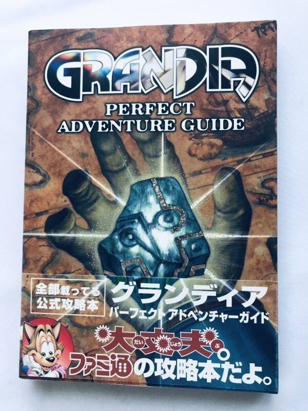グランディア パーフェクト アドベンチャーガイド SS 攻略本 初版 帯 Grandia Perfect Adventure Guide Strategy Book First Edit w/Obi