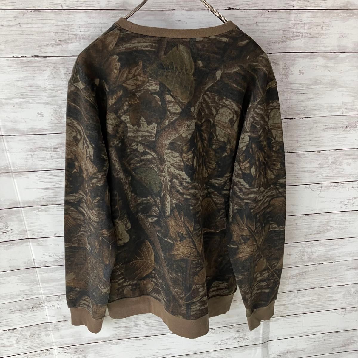 希少デザイン】stussy スウェットトレーナー tree camo ストック 希少デザイン】stussy スウェットトレーナー tree camo ストック