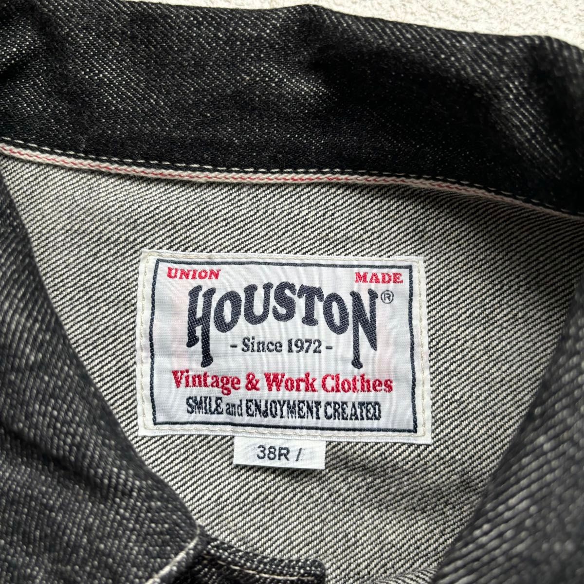 HOUSTONヒューストン ブラックデニムジャケット ファースト1st t HOUSTONヒューストン ブラックデニムジャケット ファースト1st t