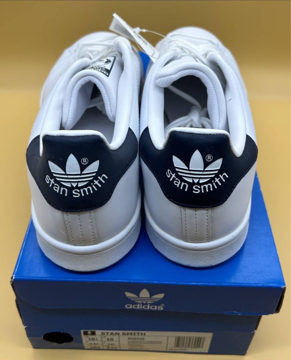 adidas スタンスミス 白x紺 レザー STAN SMITH 28 5cm 未使用 adidas スタンスミス 白x紺 レザー STAN SMITH 28 5cm 未使用