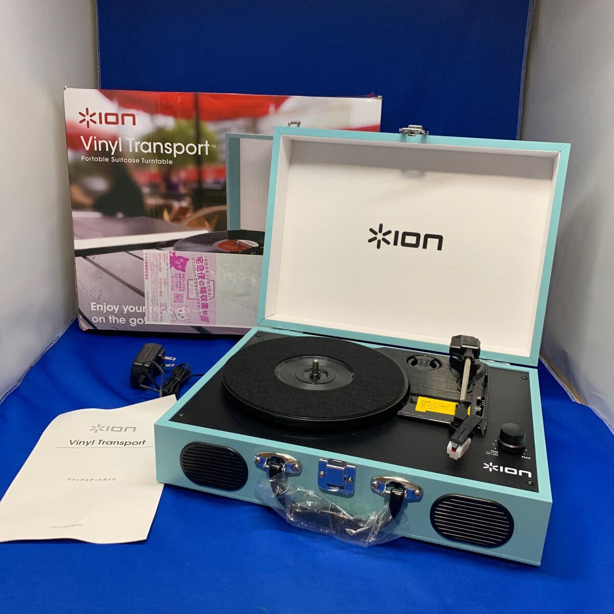 ION Audio ポータブルレコードプレーヤー マーメイド・イン・ブルー ION Audio ポータブルレコードプレーヤー マーメイド・イン