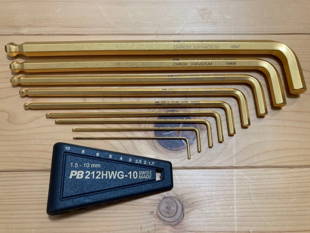 レア PB SWISS スイスツール ボール付ロングHEXレンチセット 9本 レア PB SWISS スイスツール ボール付ロングHEXレンチセット 9本