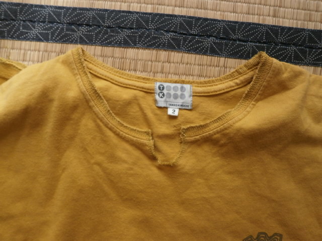 タケオキクチ　からし色　Tシャツ　サイズ２_画像3