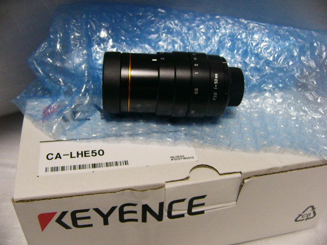 ★新品★ Keyence CA-LHE50 超高解像度Cマウントレンズ 50mm F2.0 ラインカメラに最適_画像1