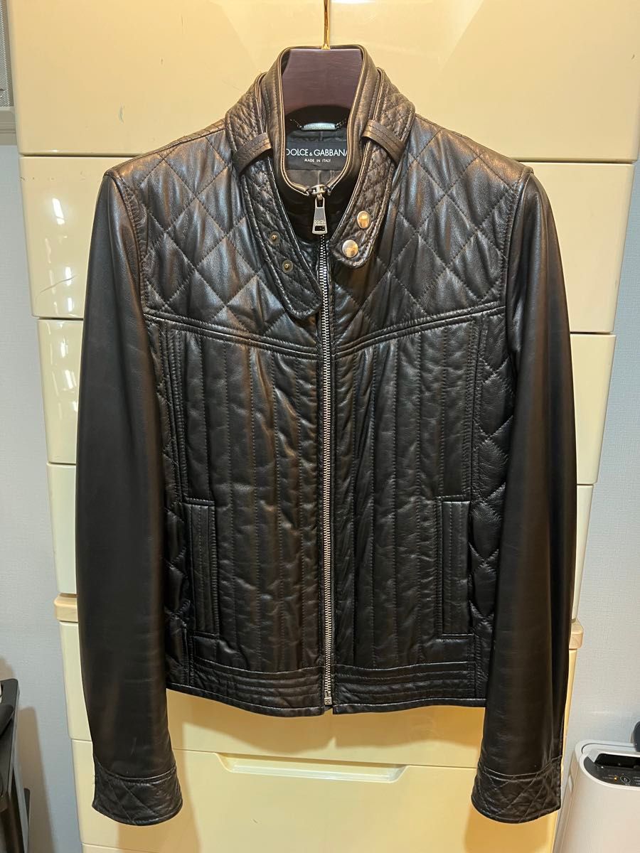希少XL ドルチェ&ガッバーナ 極美品 レザージャケット Gジャン 希少XL ドルチェ&ガッバーナ 極美品 レザージャケット Gジャン