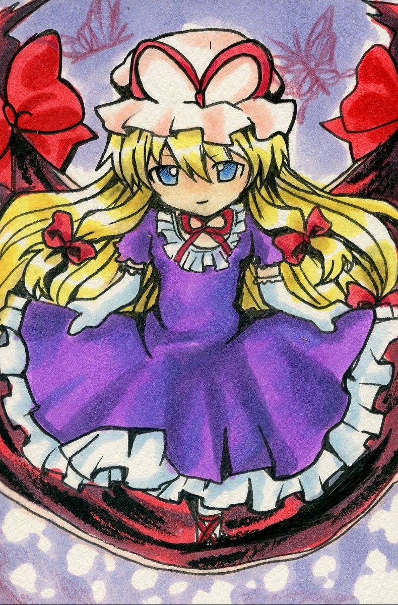 ヤフオク 東方 同人手描き切り絵イラスト 八雲紫 10