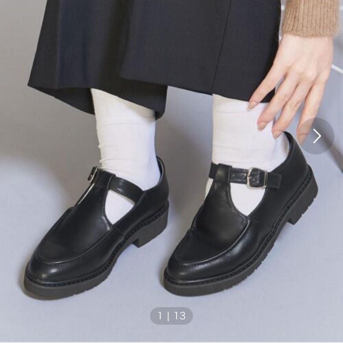 beauty&youth UNITED ARROWS Tストラップ リサイクルレザー beauty&youth UNITED ARROWS Tストラップ リサイクルレザー