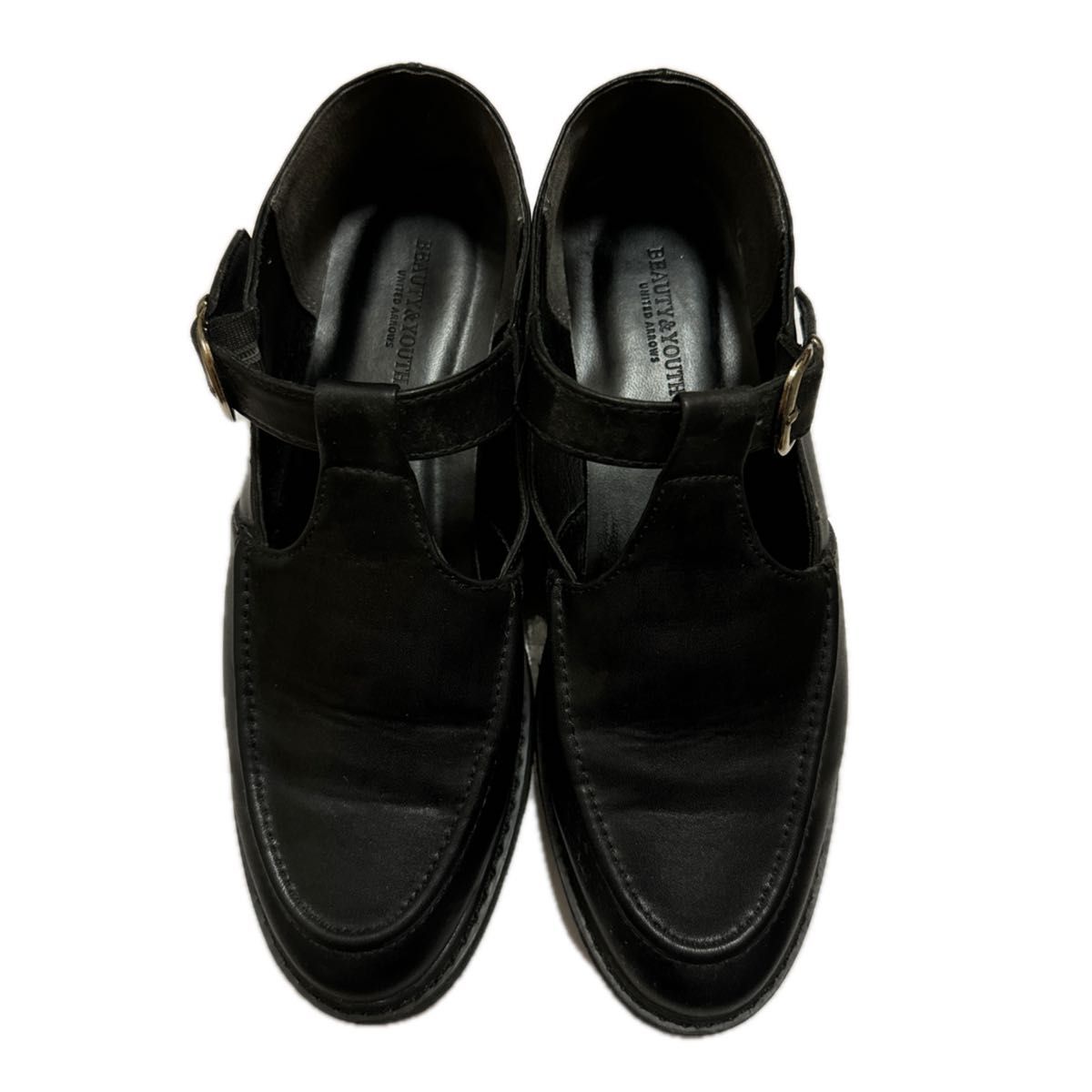 beauty&youth UNITED ARROWS Tストラップ リサイクルレザー beauty&youth UNITED ARROWS Tストラップ リサイクルレザー