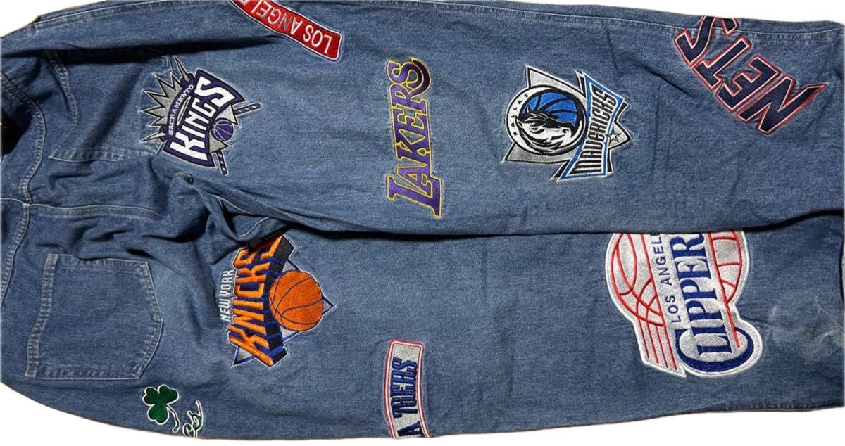 UNK NBA ワッペン デニムパンツ バスケ 極太 unkデニム|Yahoo UNK NBA ワッペン デニムパンツ バスケ 極太 unkデニム|Yahoo
