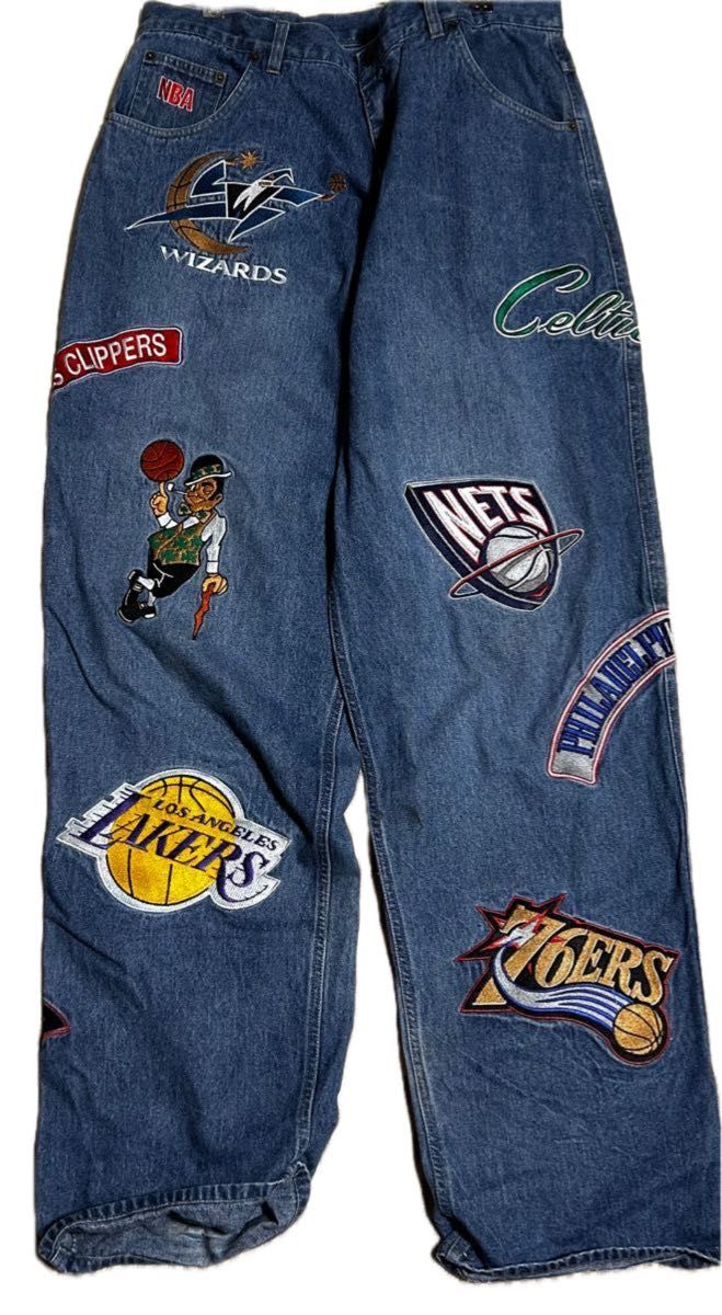 UNK NBA ワッペン デニムパンツ バスケ 極太 unkデニム|Yahoo UNK NBA ワッペン デニムパンツ バスケ 極太 unkデニム|Yahoo