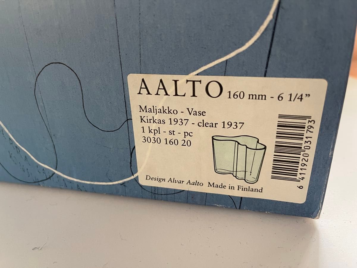 Alvar Aalto アルヴァ アアルト生誕100周年記念 AALTO Vase 1937 Alvar Aalto アルヴァ アアルト生誕100周年記念 AALTO Vase 1937