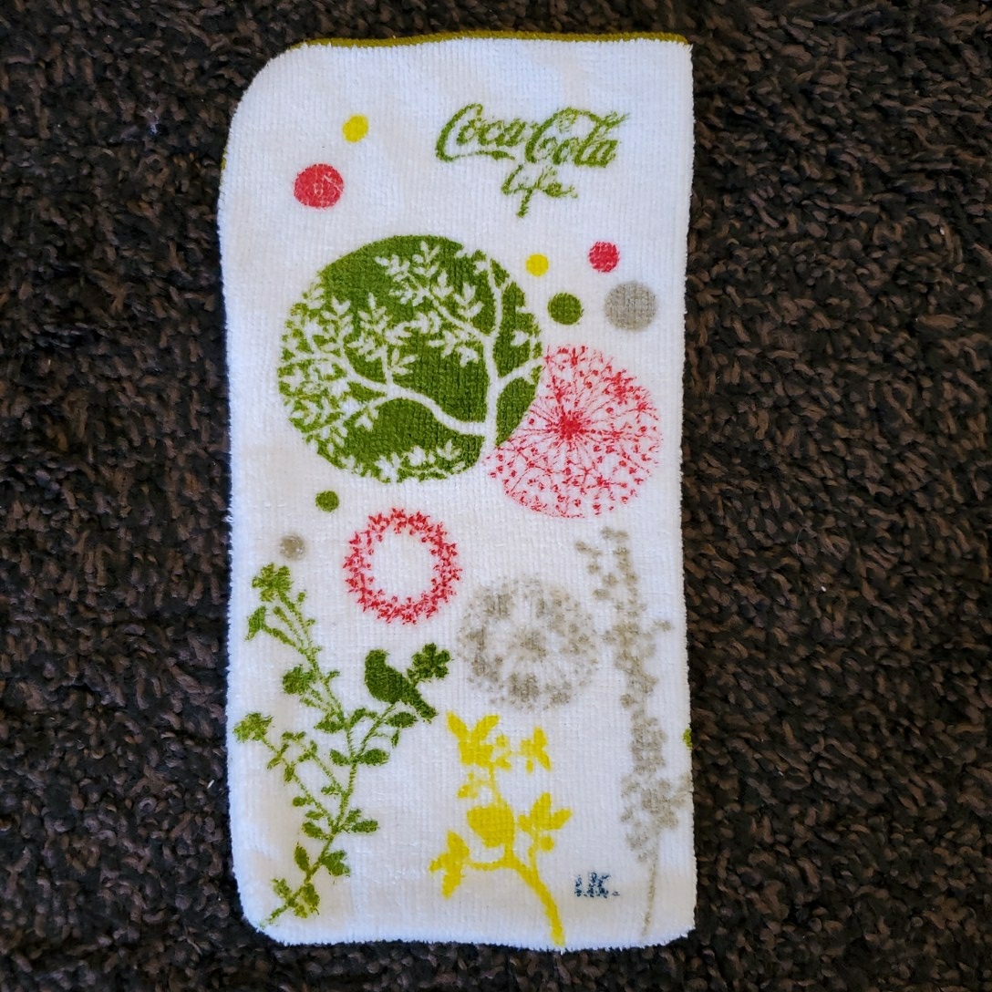 コカ・コーラ Coca-Cola ペットボトルホルダー フェイスタオル タオルハンカチ _画像2