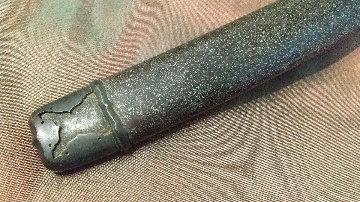 【本歌】時代鞘 残欠 鐺 責金 コジリ こじり 刀装具 武具 拵え 日本刀 刀剣 本歌】時代鞘 残欠 鐺 責金 コジリ こじり 刀装具 武具 拵え