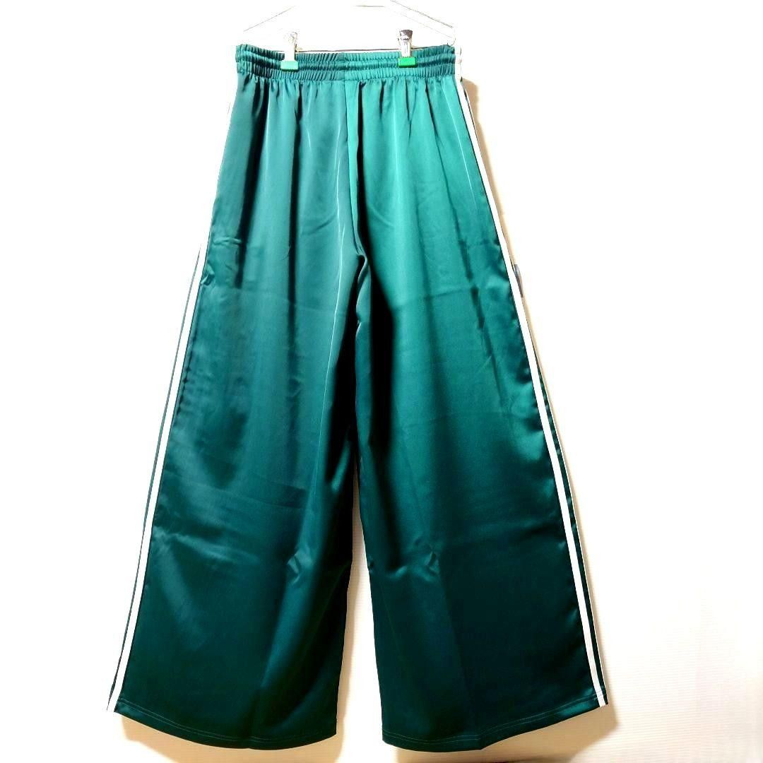 新品 adidas サテンワイドレッグパンツ ファイヤーバード 新品 adidas サテンワイドレッグパンツ ファイヤーバード