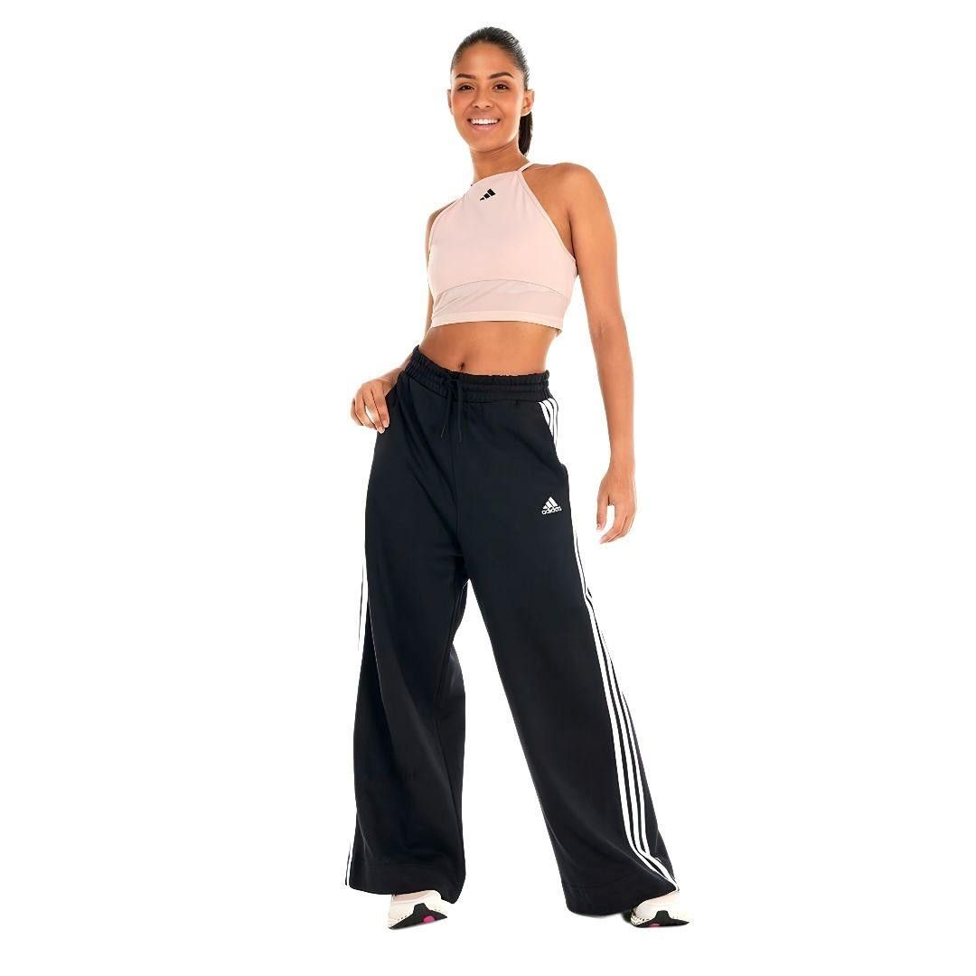 新品 adidas 黒 L ワイドレッグトラックパンツ ジャージ 新品 adidas 黒 L ワイドレッグトラックパンツ ジャージ