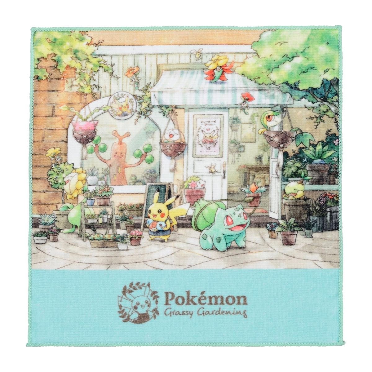ハンドタオル Pokemon Grassy Gardening ポケモン ポケットモンスター タオル ハンカチ ピカチュウ