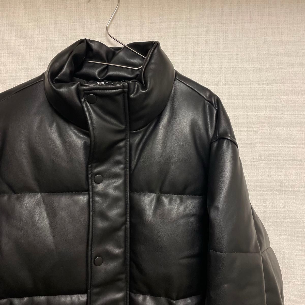 ZARA フェイクレザー ダウンジャケット L ブラック|Yahoo ZARA フェイクレザー ダウンジャケット L ブラック|Yahoo