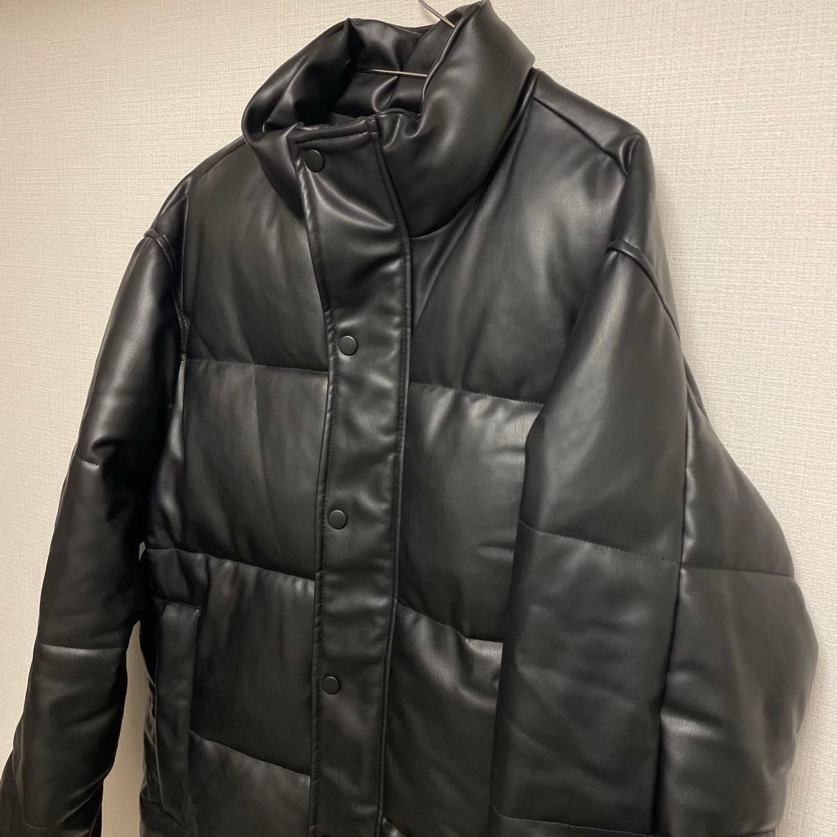 ZARA フェイクレザー ダウンジャケット L ブラック|Yahoo ZARA フェイクレザー ダウンジャケット L ブラック|Yahoo
