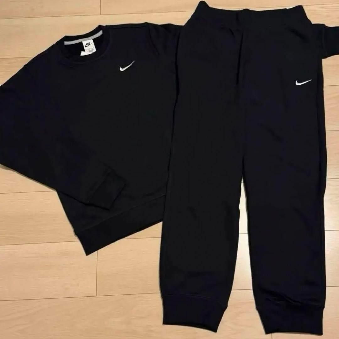 NIKE ナイキ セットアップ 上下 トレーナー スウェットパンツ 黒 NIKE ナイキ セットアップ 上下 トレーナー スウェットパンツ 黒