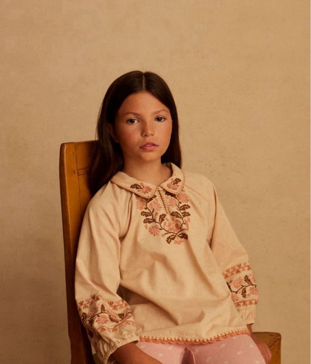 新品未使用 apolina アポリナ 7-9y 2024aw ブラウス カットソー 新品未使用 apolina アポリナ 7-9y 2024aw ブラウス カットソー