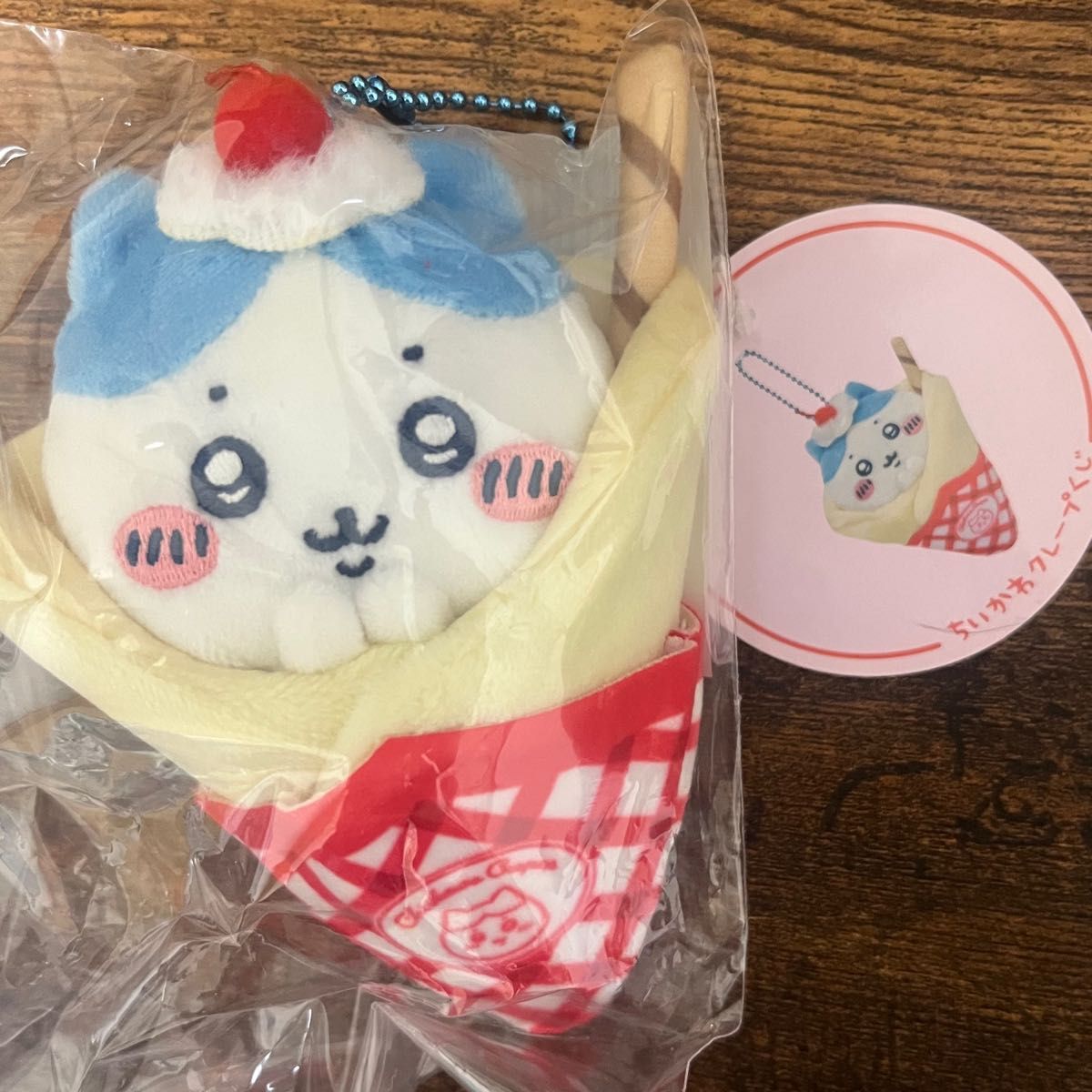ちいかわ クレープくじ C賞 ハチワレ マスコット タグ付き ちいかわ クレープくじ C賞 ハチワレ マスコット タグ付き