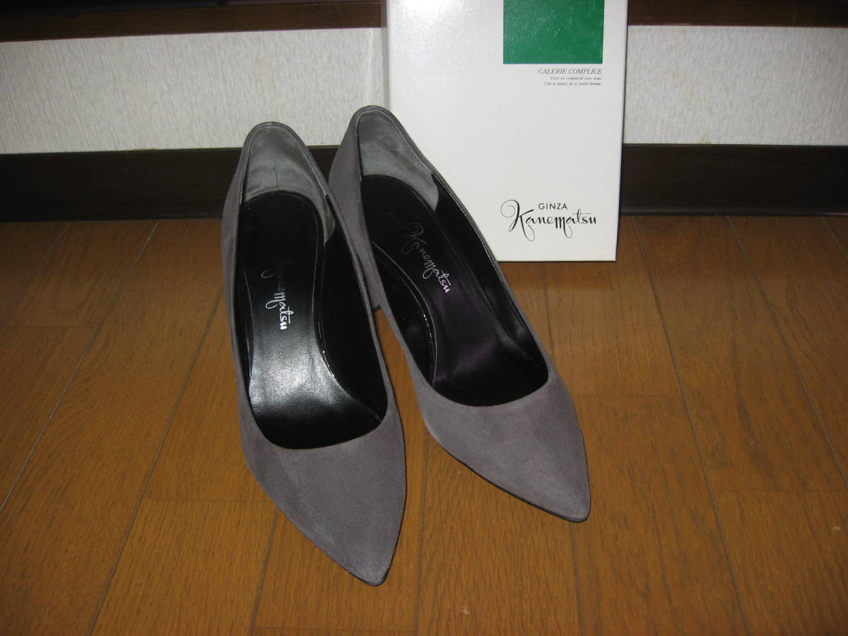 最新な ◇美品!銀座かねまつの美脚ポインテッドトゥパンプス25cm