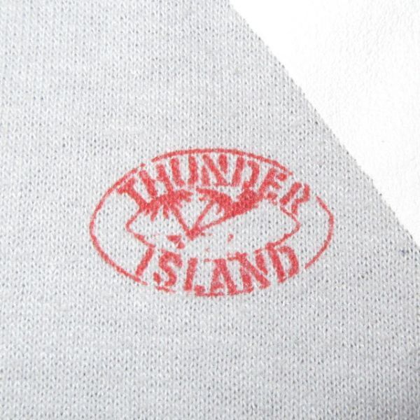 送料込み★ ヴィンテージ 古着 80's THUNDER ISLAND スニーカー柄 Tシャツ_画像5