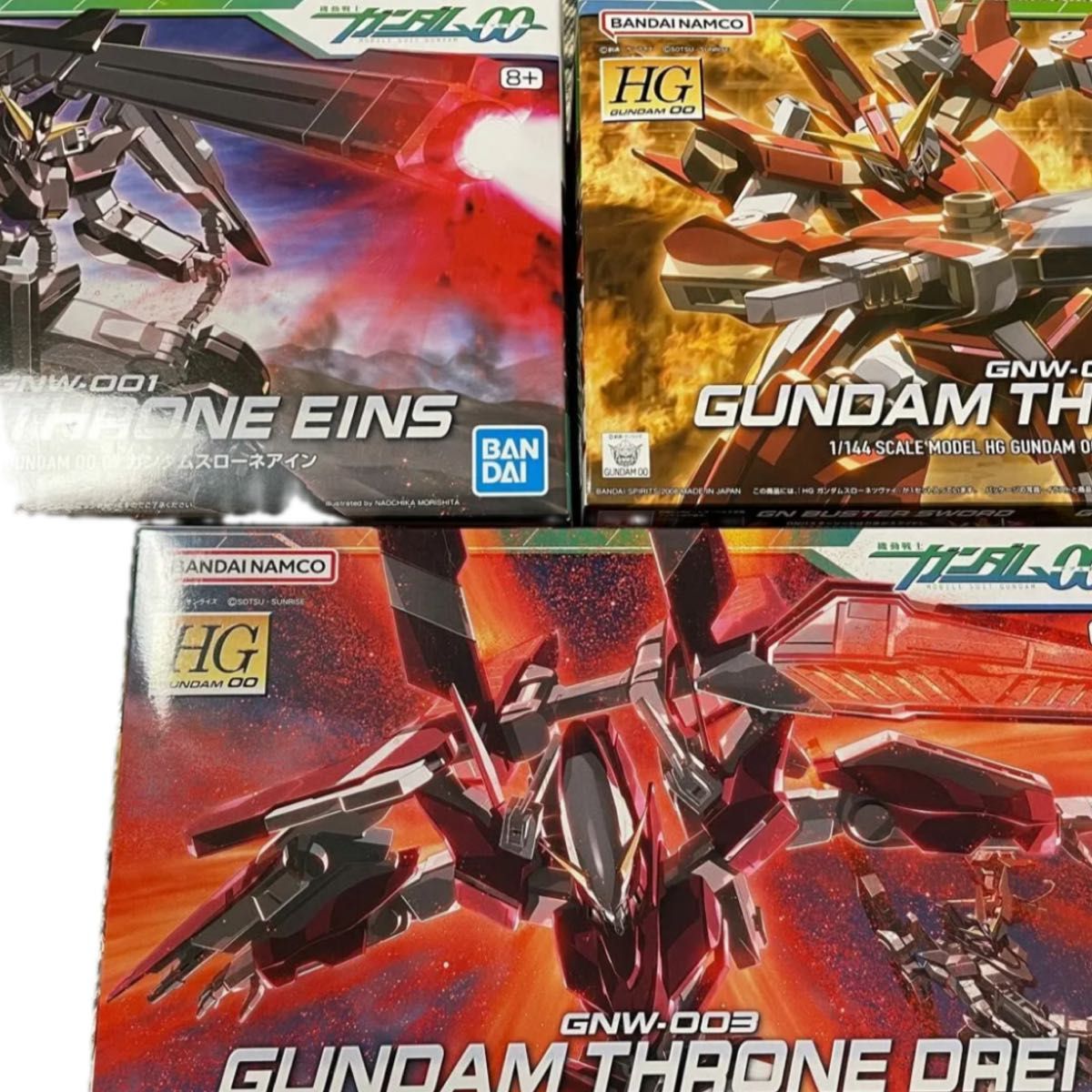 ガンプラまとめ売り 3点セット HG スサノオ スローネツヴァイ アイン ガンプラまとめ売り 3点セット HG スサノオ スローネツヴァイ アイン