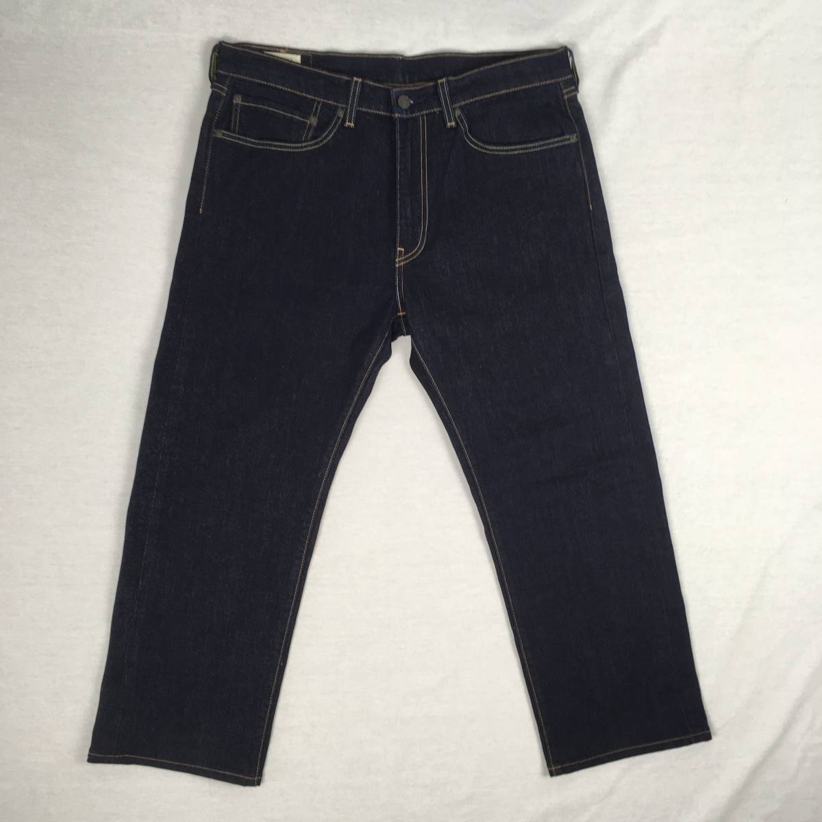 【美品】Levi's リーバイス BIG'E' 505 00505-1554 ストレッチ デニム パンツ ジーンズ W34 L34 革パッチ 濃紺_画像3