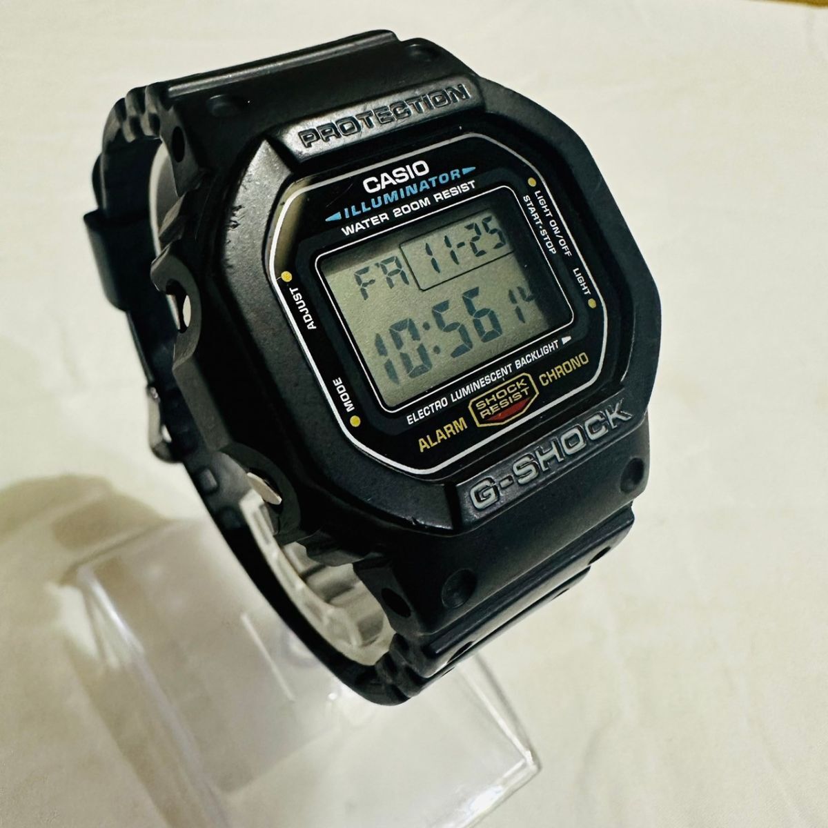 te1053【60】//CASIO★カシオ　G-SHOCK　腕時計　DW-5600E　ブラック　稼働品　メンズ　時計　ジーショック