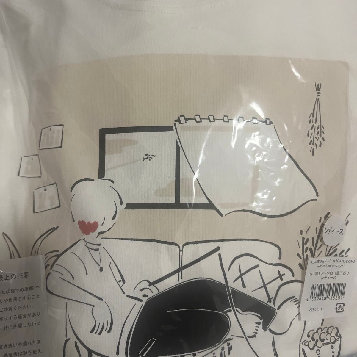 キヨ 東キヨドーム キヨ猫Tシャツ白 昼下がり ホワイト キヨ 東キヨドーム キヨ猫Tシャツ白 昼下がり ホワイト