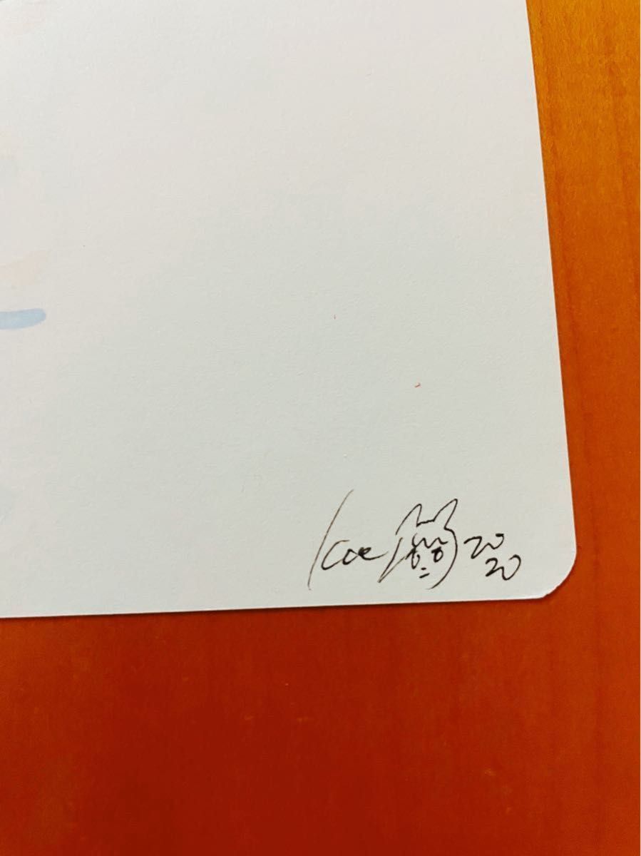 田中かえ 原画 サイン入り 額装済 イラストレーター ステッカー 田中かえ 原画 サイン入り 額装済 イラストレーター ステッカー