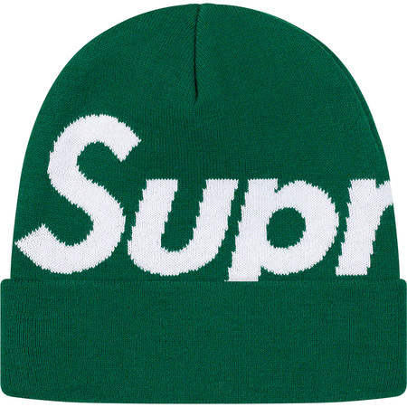 帽子 supreme 19AW big logo beanie green