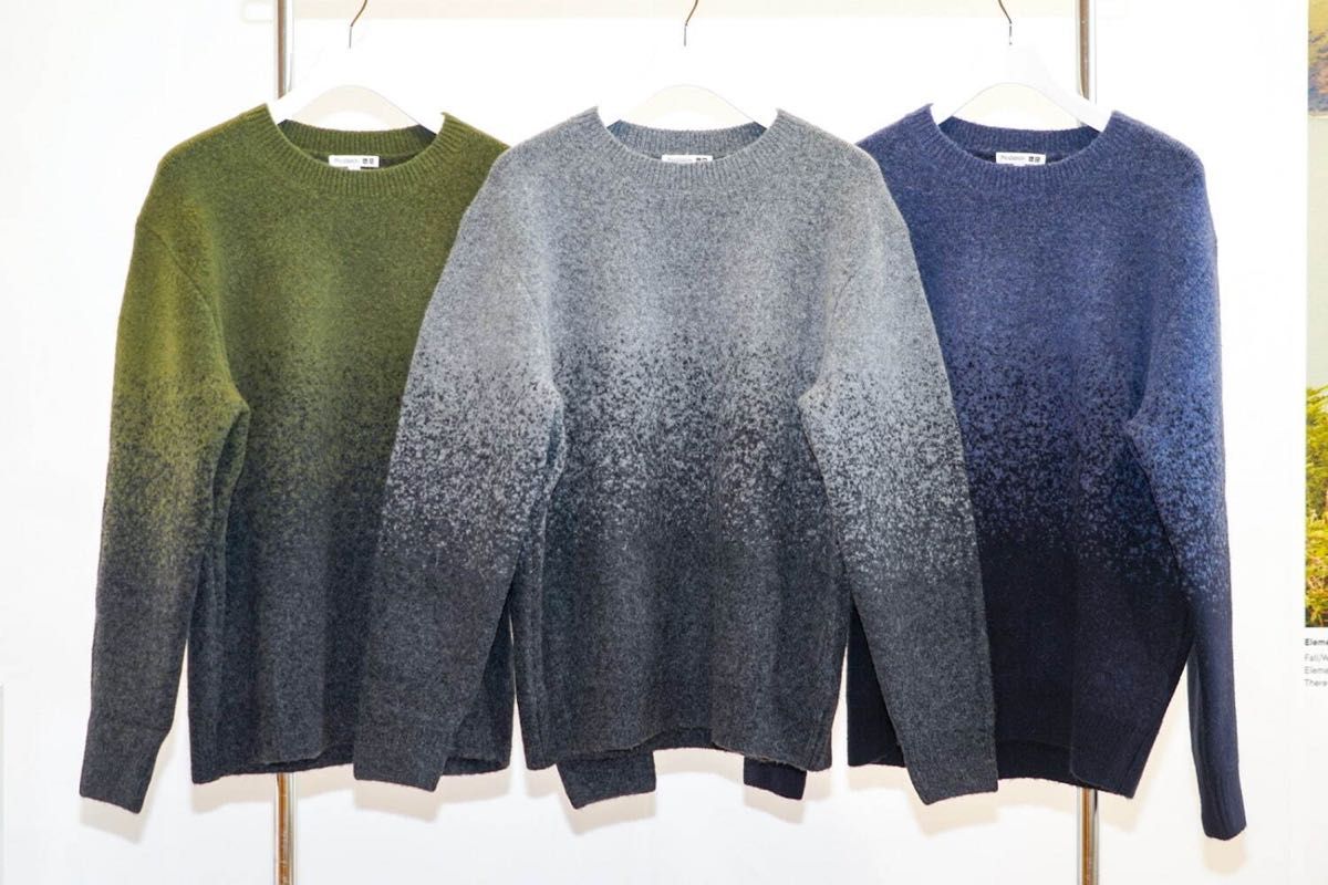 UNIQLO JW ANDERSON スフレヤーングラデーションクルーネック UNIQLO JW ANDERSON スフレヤーングラデーションクルーネック