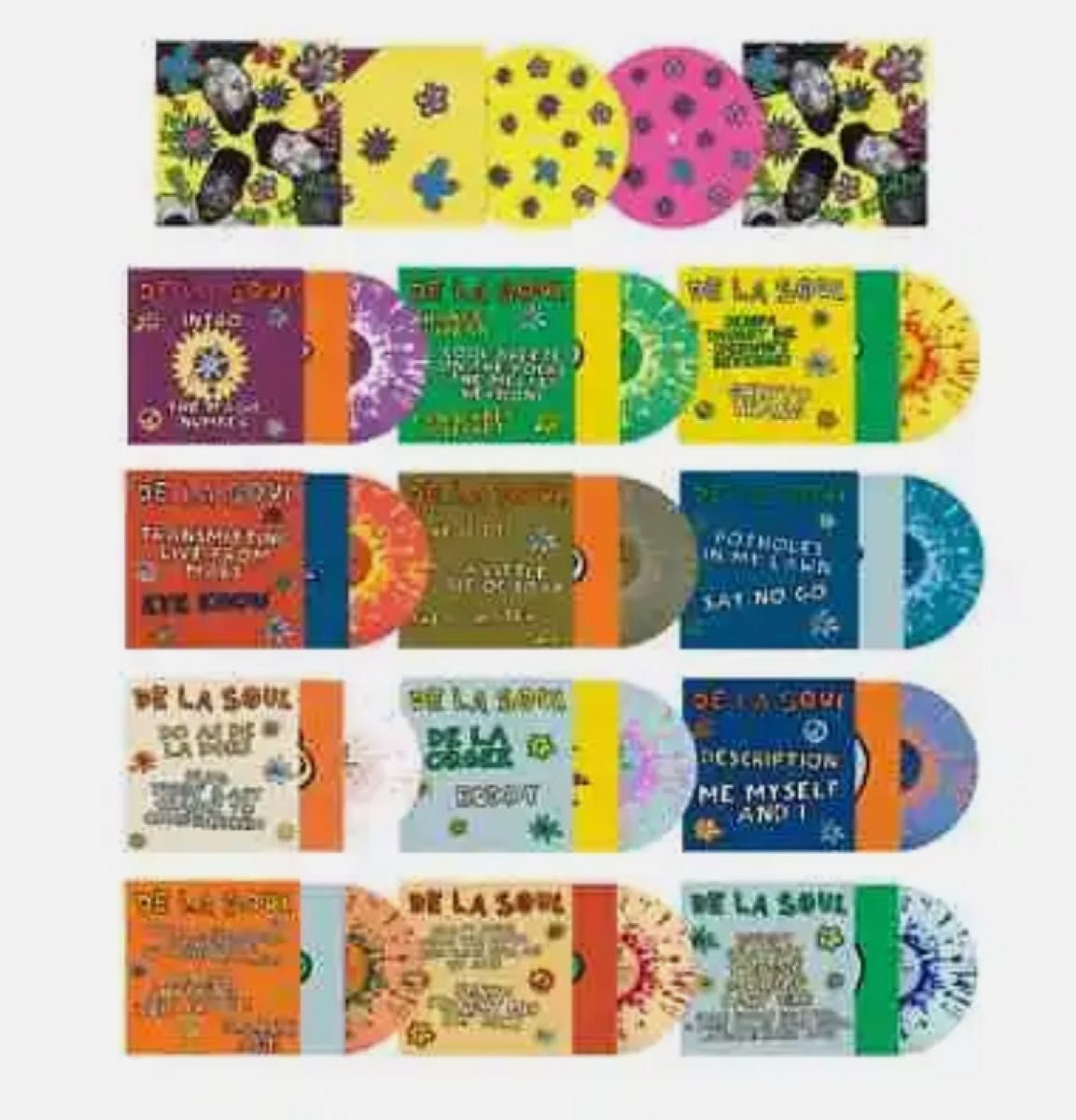 DE LA SOUL / 3 Feet High and Rising 7inch Box Rap45 レコード DE LA SOUL / 3 Feet High and Rising 7inch Box Rap45 レコード