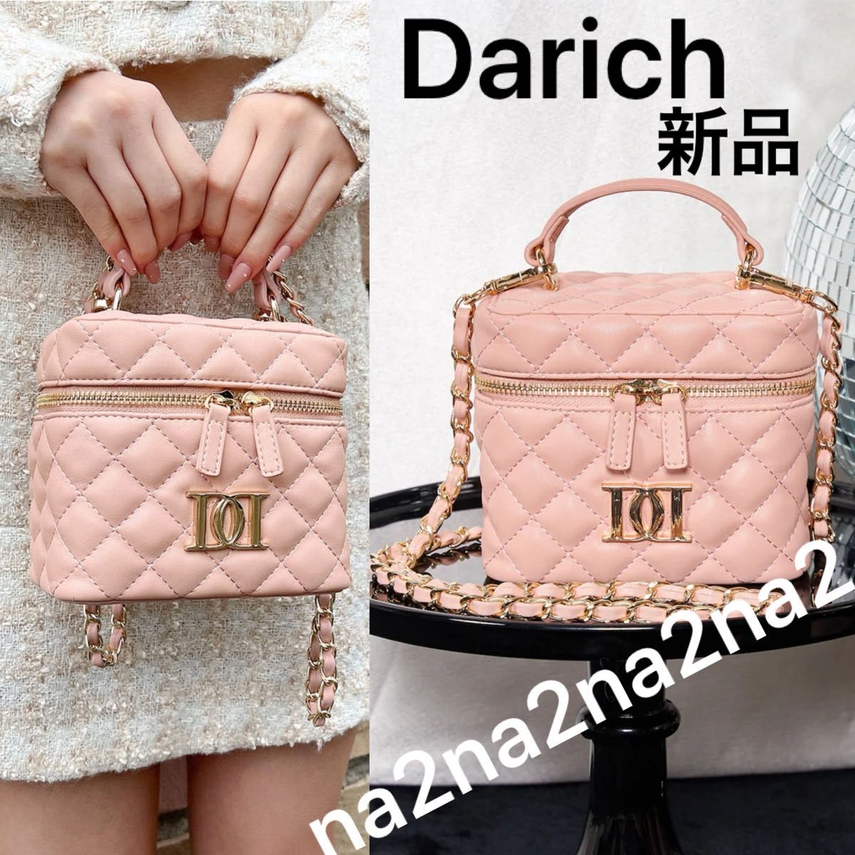 Darich ダーリッチ 新品 バッグ キルティングスクエアミニバッグ Darich ダーリッチ 新品 バッグ キルティングスクエアミニバッグ