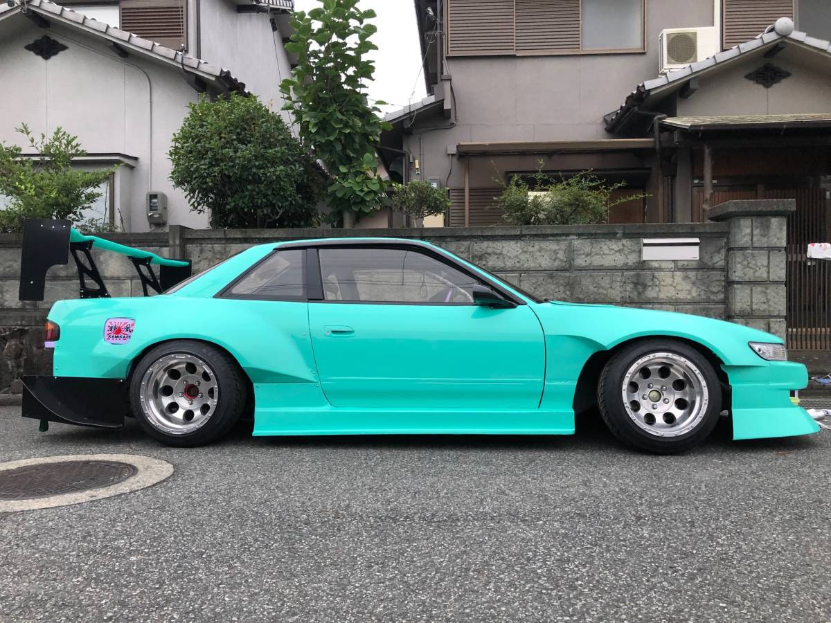 ＰＳ13★S13シルビア　フェンダーKIT！前後BODYKIT（4P)　75ｍｍWIDE ★ハイクオリティー日本製★_フェンダーＫＩＴ