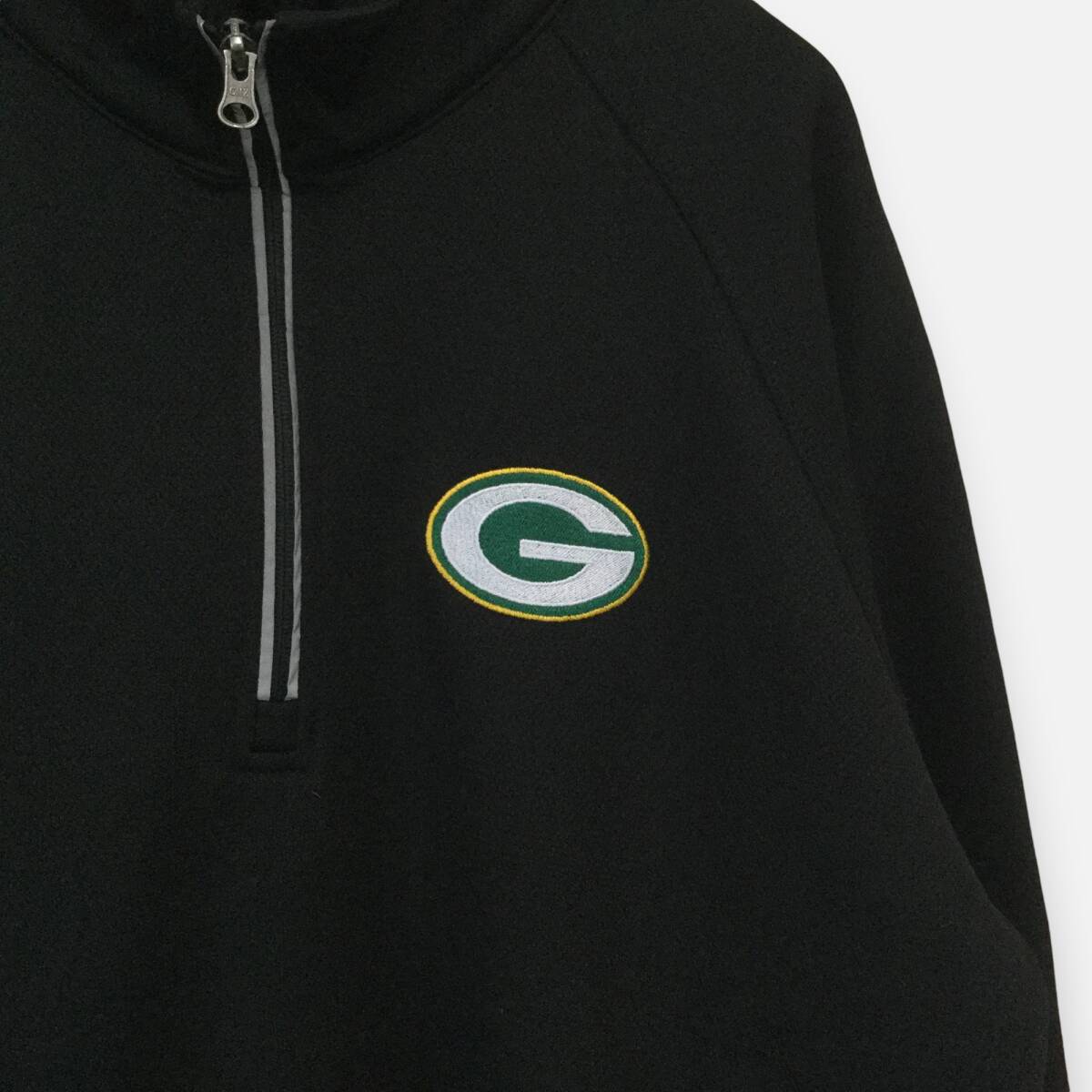 NFL 長袖ハーフジッププルオーバー】 グリーンベイパッカーズ 裏 NFL 長袖ハーフジッププルオーバー】 グリーンベイパッカーズ 裏