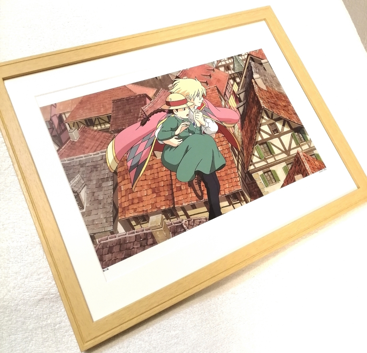  super-rare! Studio Ghibli is uru. move castle [ frame goods ] Ghibli calendar poster ornament picture postcard . made original picture Miyazaki .b