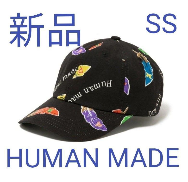 新品 ヒューマンメイドHUMAN MADE】フェザー柄の6パネル 新品 ヒューマンメイドHUMAN MADE】フェザー柄の6パネル