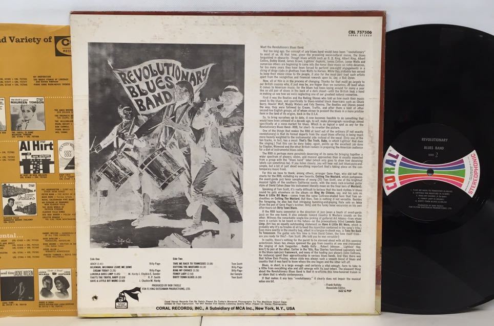 BLUES ROCK/REVOLUTIONARY BLUES BAND/ ST (LP) US盤 1969年 (n413)_画像2