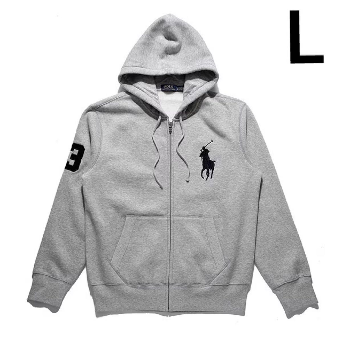Polo Ralph Laurenラルフ裏起毛パーカー M 新品未使用】ポロ ラルフローレン パーカー 裏起毛 ヘザーグレー