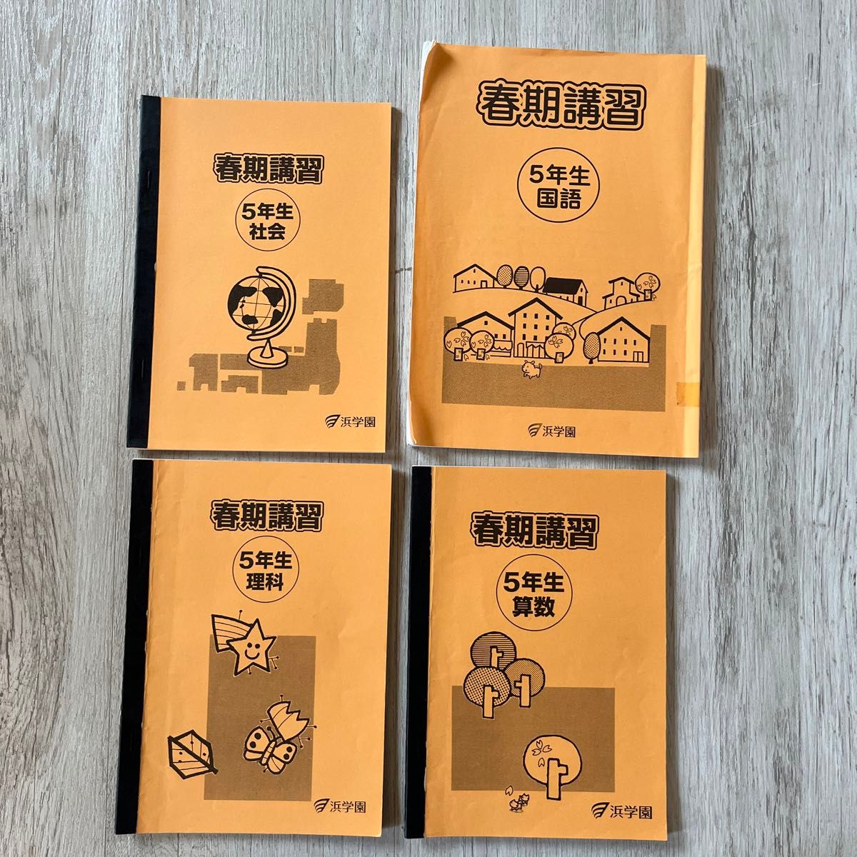 浜学園 春期講習 テキスト 算数 理科 国語 社会 4教科 問題集 本 浜学園 春期講習 テキスト 算数 理科 国語 社会 4教科 問題集 本