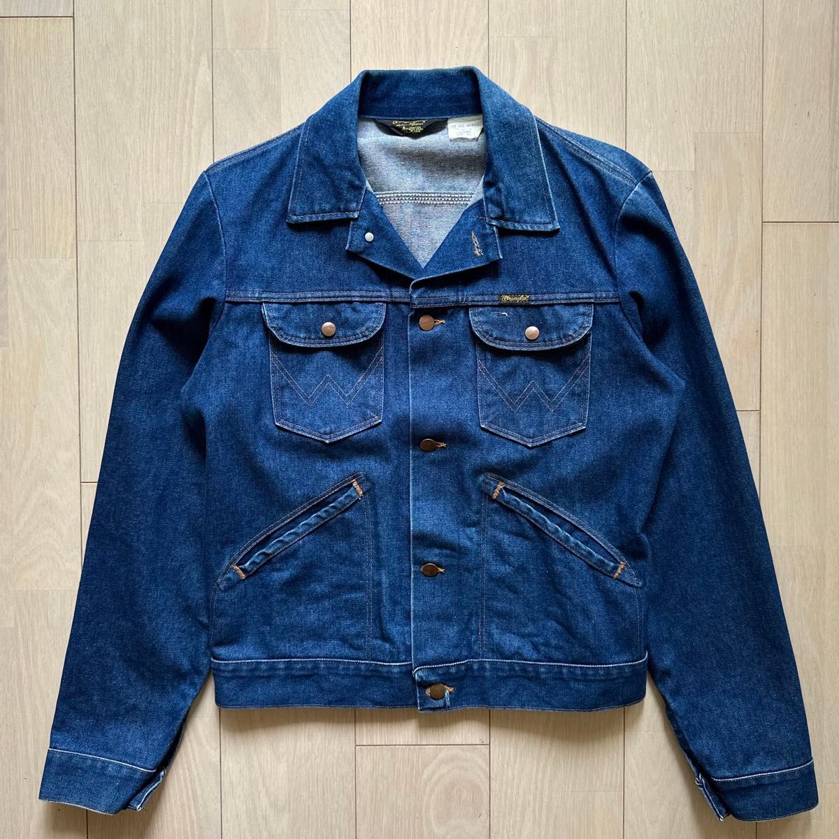 80s USA製 Wrangler 136 ロング丈 40 74136nv デニムジャケット 80s USA製 Wrangler 136 ロング丈 40 74136nv デニムジャケット