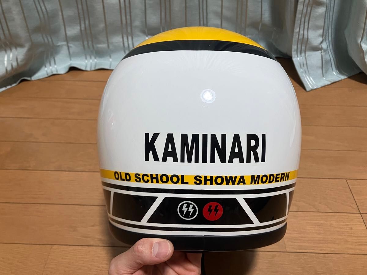 族ヘル 山城 ニューレトロ フルフェイス カミナリコラボ Mサイズ 族ヘル 山城 ニューレトロ フルフェイス カミナリコラボ Mサイズ